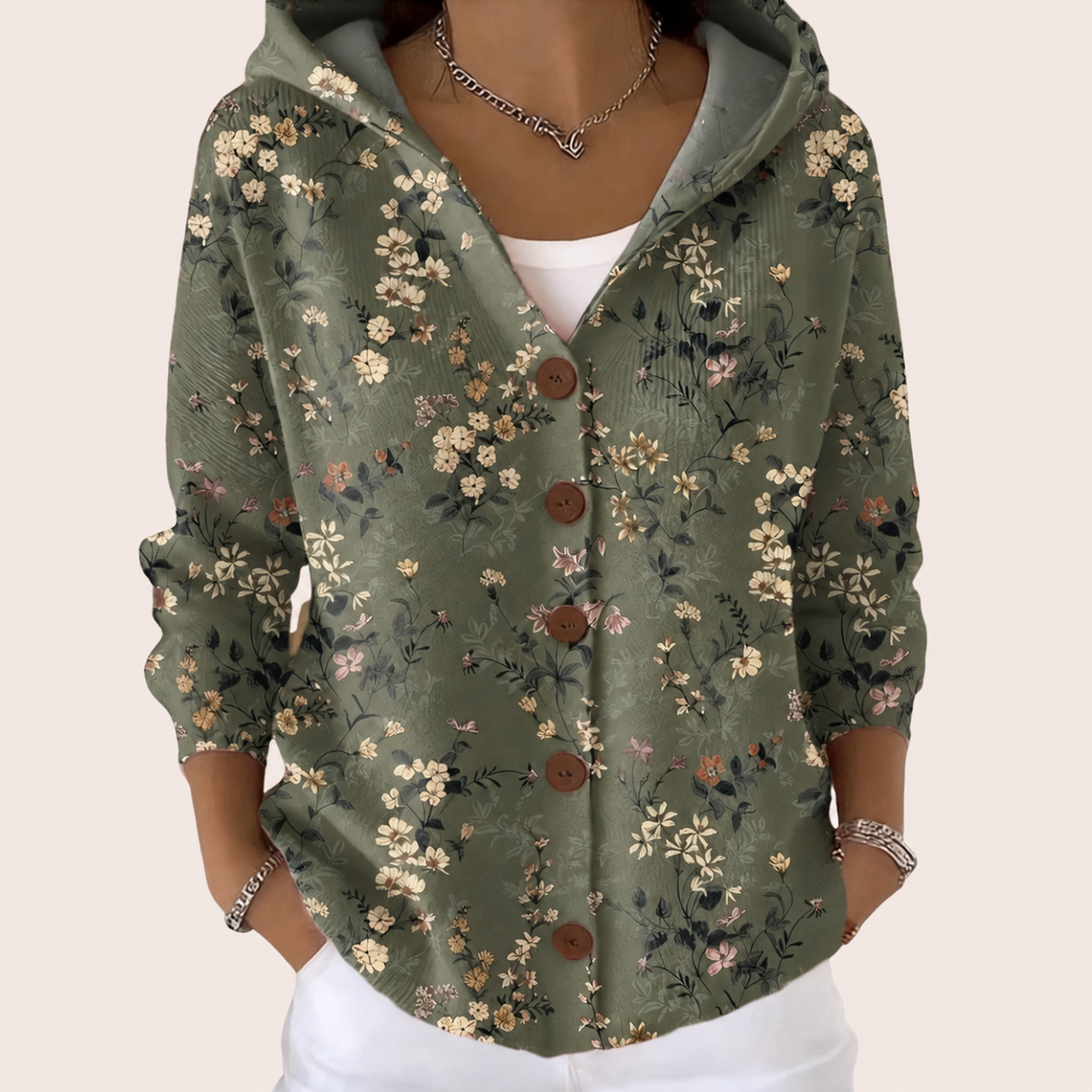 Gloria - giacca in maglia con cappuccio