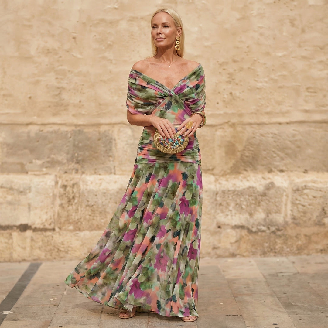 Kelsey | Abito Plissettato Multicolore