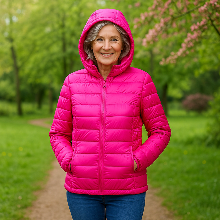 Marina | Giacca Trapuntata Leggera Fucsia - immagine 2