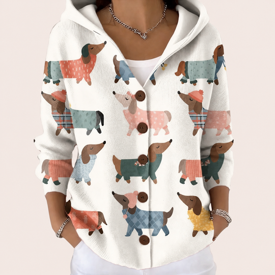 Neve - giacca in maglia con cappuccio
