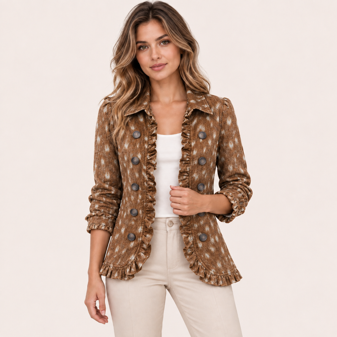 Pasqualina | Giacca Animalier con Volant - vista prodotto 2