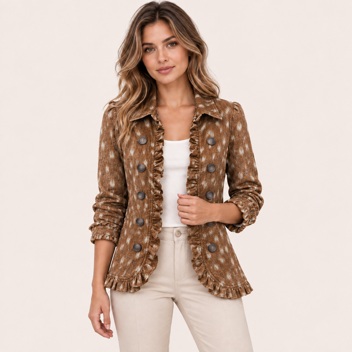 Pasqualina | Giacca Animalier con Volant - vista prodotto 2