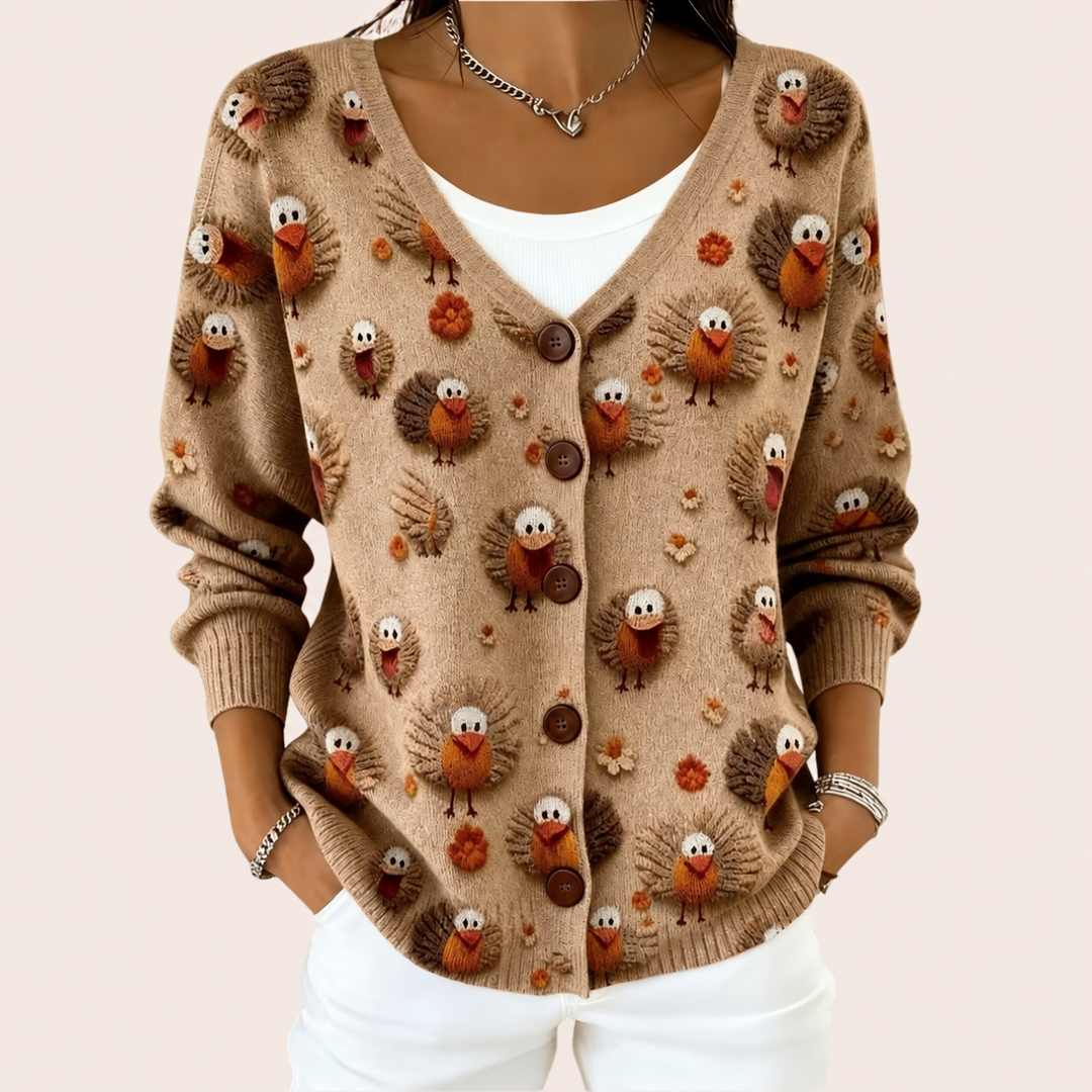 Ramona - giacca in maglia con bottoni