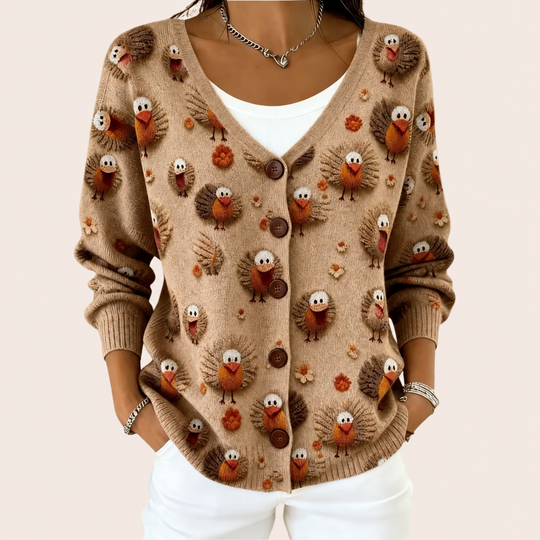 Ramona - giacca in maglia con bottoni