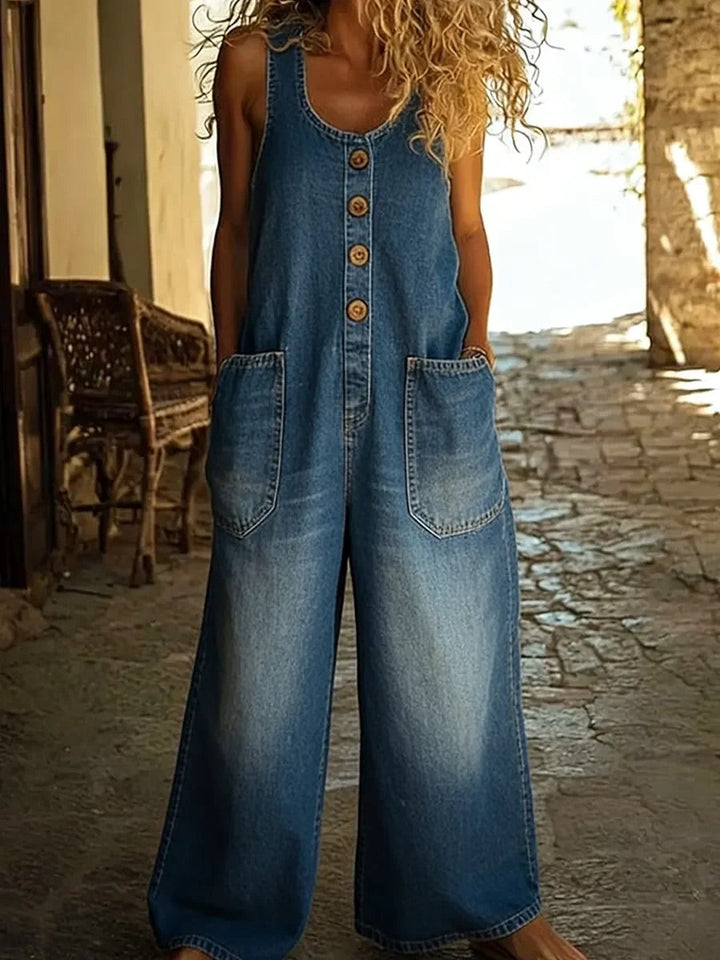 Ruth | Pantaloni Vintage in Denim di Cotone
