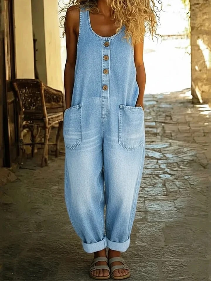 Ruth | Pantaloni Vintage in Denim di Cotone