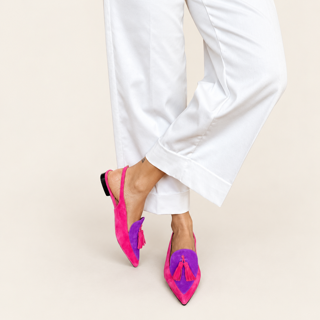 Slingback Elena — Fucsia e Viola - immagine principale