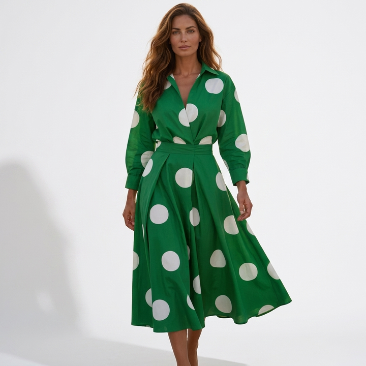 Lana | Abito in Cotone con Colletto